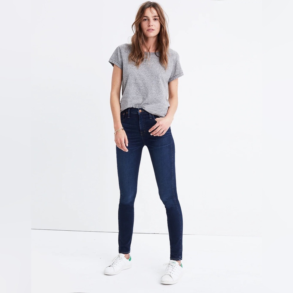 Madewell 10" High-Rise Skinny Jeans in Hayes Wash Sz 26